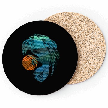 Discover Vintage mountain crow sun Coasters