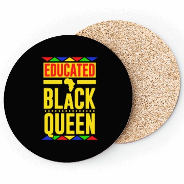 Discover Educated Black Queen Coasters