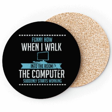 Discover Funny Computer Geek Coasters: Tech Support I Software