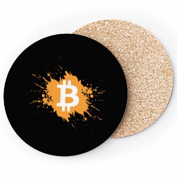 Discover Bitcoin Crypto Cryptocurrency Splash Coasters