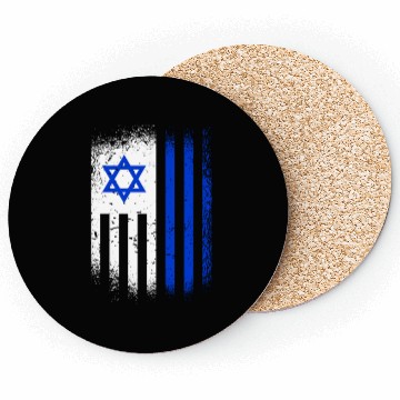 Discover Israel Flags Design / Jerusalem Haifa Tel-Aviv Coasters