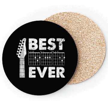 Discover Best Dad Ever Guitar Coasters Dad Chords Coasters