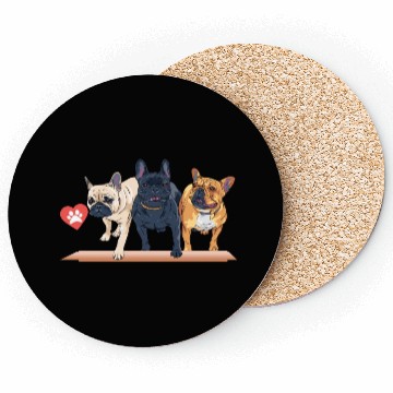 Discover French bulldog Coasters