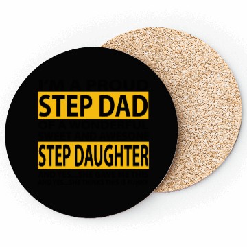 Discover Funny Step Dad Coasters Fathers Day Gift Step