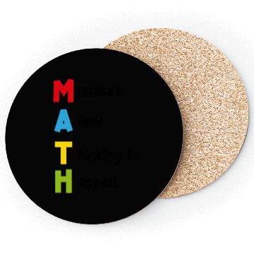 Discover Math quote school kid quote gift Coasters