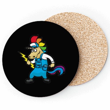 Discover UNICORN ELECTRICIAN Electricity Lineman Wire Coasters