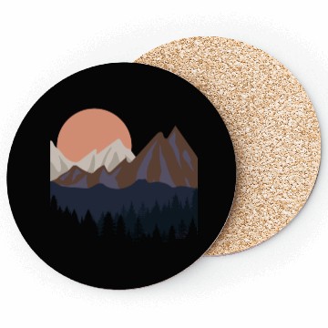 Discover Mountains Coasters, Hiking, Camping Gift