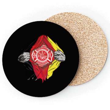 Discover German Volunteer Fire Brigade Firefighter Coasters