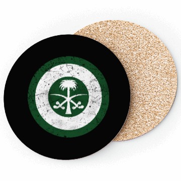 Discover Saudi Arabia Air Force Flag Roundel Coasters