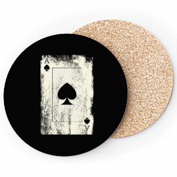 Discover Poker Ace Coasters