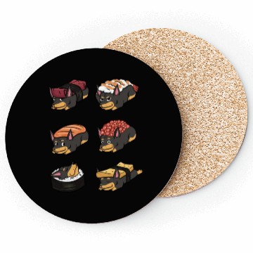 Discover Doberman Sushi Nigiri Coasters