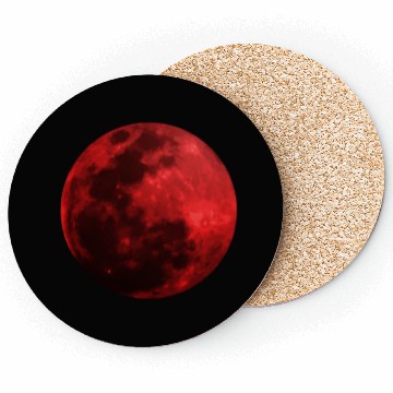 Discover Blood Moon - Space - Graphic Realistic Coasters