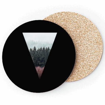 Discover Forest Triangle Shape Photo Coasters
