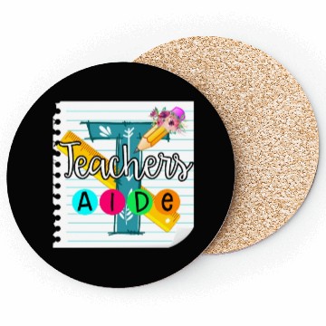 Discover Teacher's Aide Coasters Teacher Assistant Gift