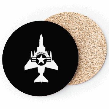 Discover F-4 Phantom II Military Fighter Jet Airplane Coasters
