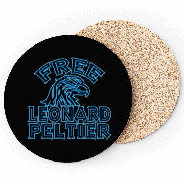 Discover FREE LEONARD PELTIER eagle natives YStone Coasters