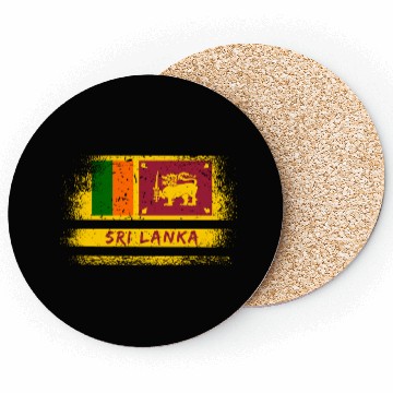 Discover Sri Lanka Vintage Flagge / Colombo Coasters