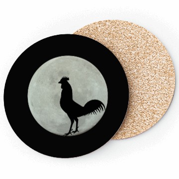 Discover Chicken Full Moon Coasters