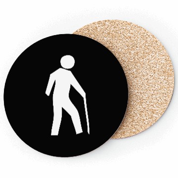 Discover Old Man With A Walking Stick Coasters