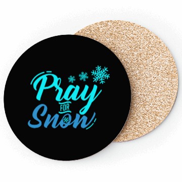 Discover Pray for Snow Snow White Christmas Praying Coasters