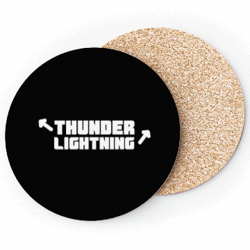 Discover Thunder and Lightning Muscle and Workout design Coasters