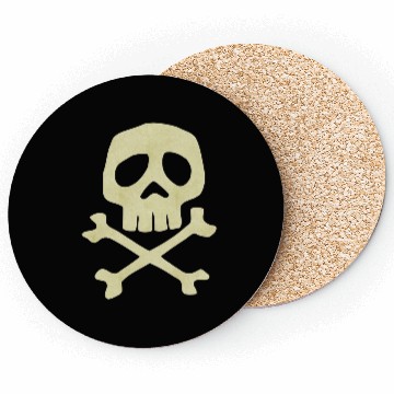 Discover Misfits Style Captain Harlock Skull Crossbones Coasters