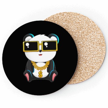 Discover Panda Bear Gangster Chibi Anime Gangsta Lover Coasters