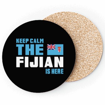 Discover Keep Calm Fiji / Gift Flag Coasters