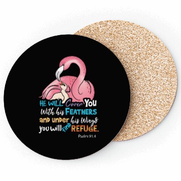 Discover Bible Verse, Refuge Coasters