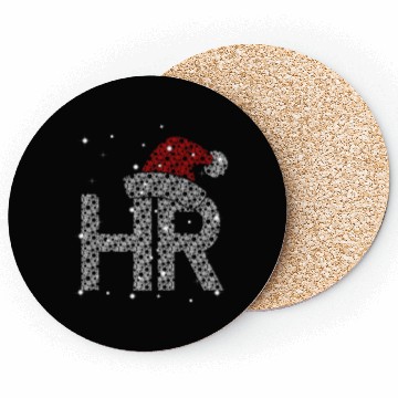 Discover Human Resources Christmas Santa Claus Hat Xmas Coasters