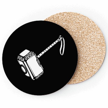 Discover Hammer Thor myth fable god greek gift Coasters