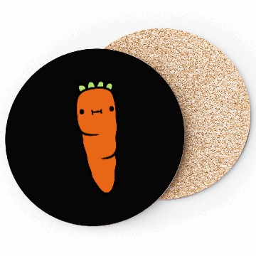 Discover carrot with face carrot Coasters