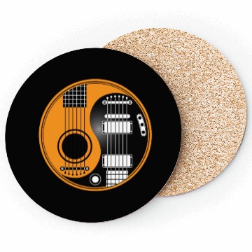 Discover Guitar Ying Yang Coasters