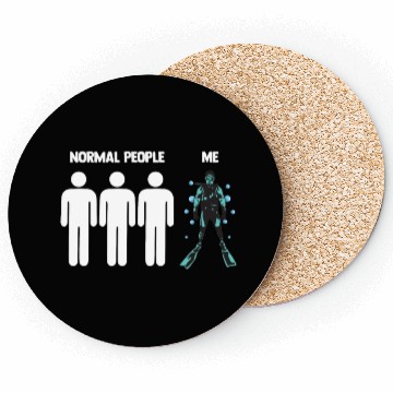 Discover Scuba Diving Normal People Me Coasters