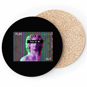 Discover Aesthetic Vaporwave Statue Skip Ad Online Coasters