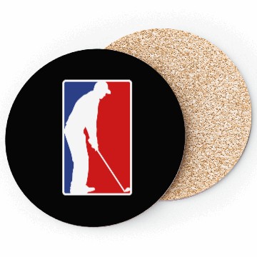 Discover Red Blue Golfing Coasters