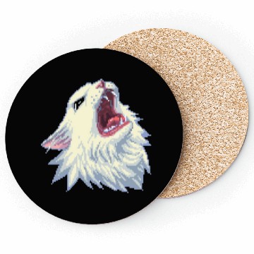 Discover 8 bit Screamin Thurston the Cat meme 2 Coasters