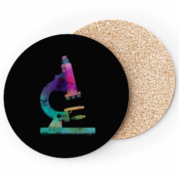 Discover Medical Microscope Biological Scientist Microscopy Coasters