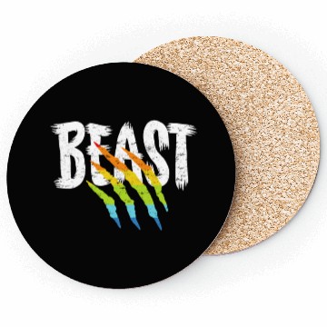 Discover LGBT Rainbow Flag Beast Coasters