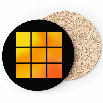 Discover orange yellow red abstract Coasters