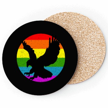 Discover Rainbow Hawk Coasters