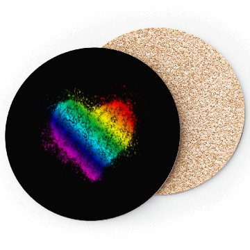 Discover Rainbow Heart Vintage <3 Coasters