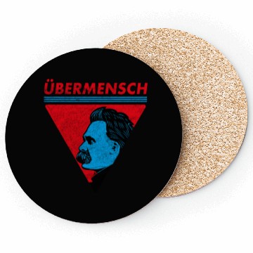 Discover Vintage Übermensch Nietzsche Philosophy Nihilism Coasters