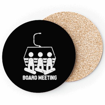 Discover Snowboarding Board Meeting Coasters