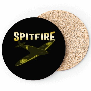 Discover Spitfire UK Mk.1 RAF British WWII Fighter Royal Coasters