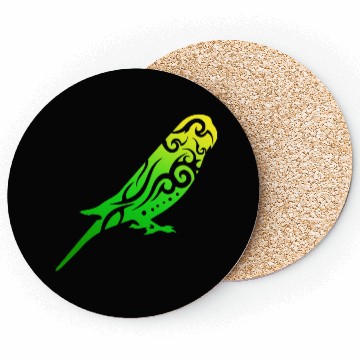 Discover T Tattoo Budgie Bird Gift Idea Coasters