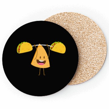 Discover Cute Nacho Lifting Taco Funny Cinco De Mayo Coasters