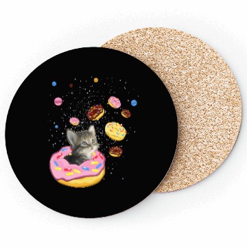 Discover Cute Cat inside Donut in Space Coasters