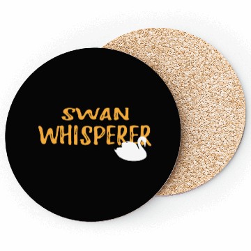 Discover Swan Whisperer Graphic Coasters