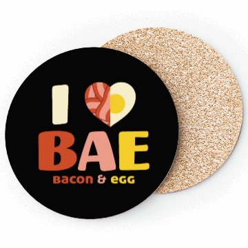 Discover I love Bae Bacon And Egg Food Lover Gift Coasters